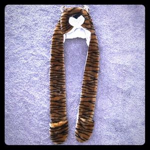Tiger Animal Hood Scarf